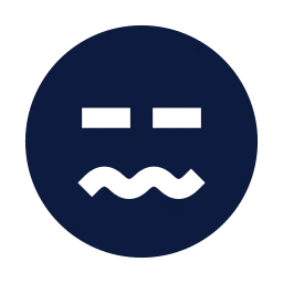 Face sick icon, Sharp Solid style