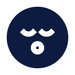 Face sleep icon, Sharp Solid style