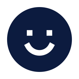 Face smile icon, Sharp Solid style