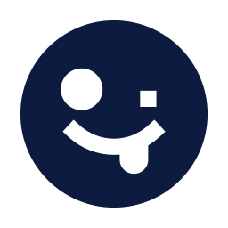 Face zany icon, Sharp Solid style