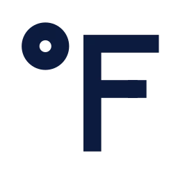 Fahrenheit icon, Sharp Solid style