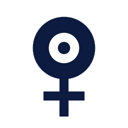 Female icon, Sharp Solid style