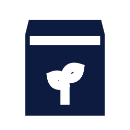 Fertilizer bag icon, Sharp Solid style