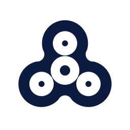 Fidget spinner icon, Sharp Solid style