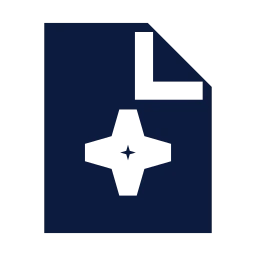 File ai icon, Sharp Solid style