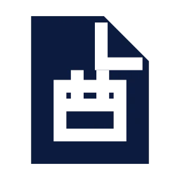 File calendar icon, Sharp Solid style