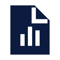 File chart icon, Sharp Solid style