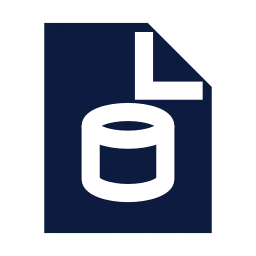 File database icon, Sharp Solid style