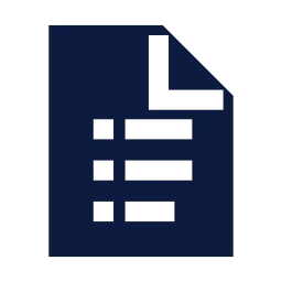 File list icon, Sharp Solid style