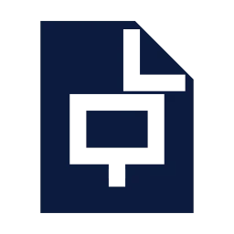 File presentation icon, Sharp Solid style