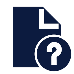 File question icon, Sharp Solid style
