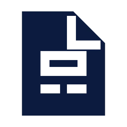File template icon, Sharp Solid style