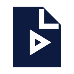 File video icon, Sharp Solid style