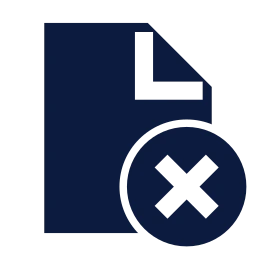 File x icon, Sharp Solid style
