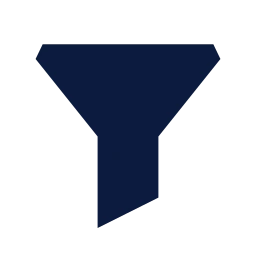 Filter icon, Sharp Solid style