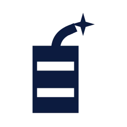 Firecracker icon, Sharp Solid style