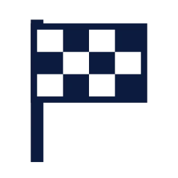 Flag checkered icon, Sharp Solid style