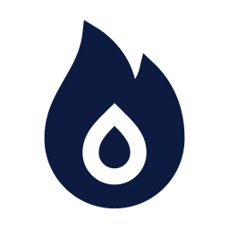 Flame icon, Sharp Solid style