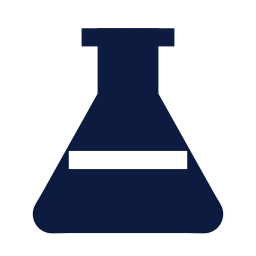 Flask icon, Sharp Solid style