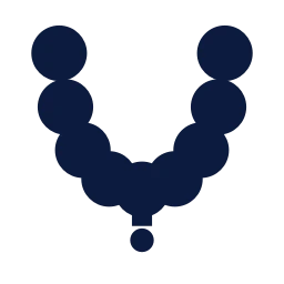 Flower garland icon, Sharp Solid style