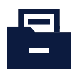 Folder document icon, Sharp Solid style