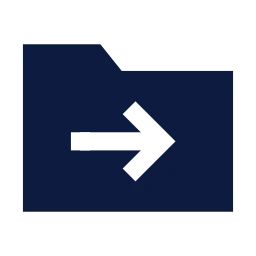 Folder move icon, Sharp Solid style