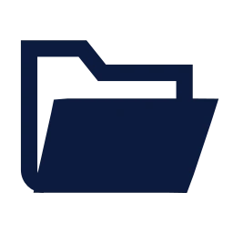 Folder open icon, Sharp Solid style