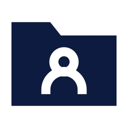 Folder shared icon, Sharp Solid style