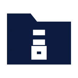 Folder zip icon, Sharp Solid style