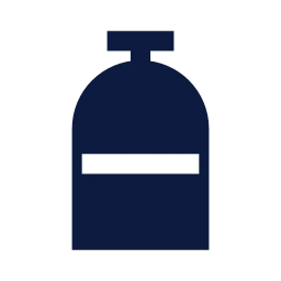Gas cylinder icon, Sharp Solid style