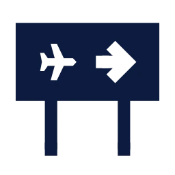 Gate sign icon, Sharp Solid style
