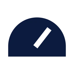 Gauge icon, Sharp Solid style