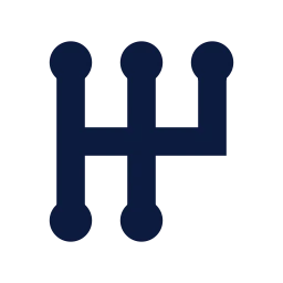 Gear shift icon, Sharp Solid style
