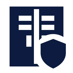Gym locker shield icon, Sharp Solid style