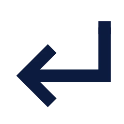 Key enter icon, Sharp Solid style
