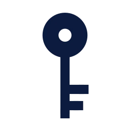 Key vintage icon, Sharp Solid style