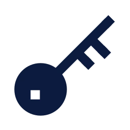 Key icon, Sharp Solid style