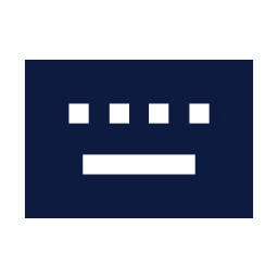 Keyboard icon, Sharp Solid style