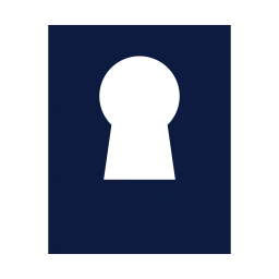 Keyhole icon, Sharp Solid style