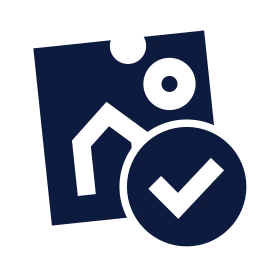 Kids drawing check icon, Sharp Solid style