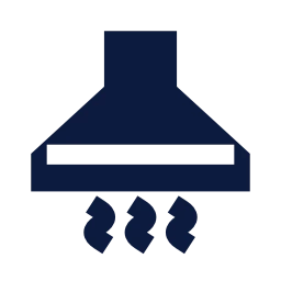 Kitchen chimney icon, Sharp Solid style