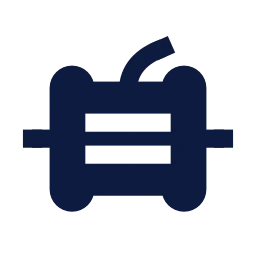 Kite spool icon, Sharp Solid style