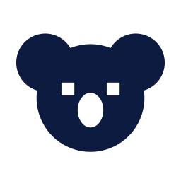 Koala icon, Sharp Solid style