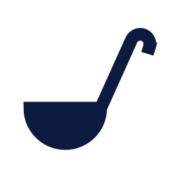Ladle icon, Sharp Solid style