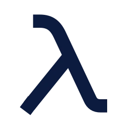 Lambda icon, Sharp Solid style