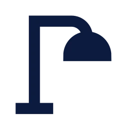Lamp floor icon, Sharp Solid style