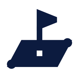 Land plot icon, Sharp Solid style