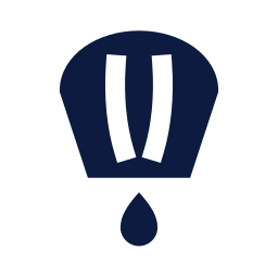 Lantern sky icon, Sharp Solid style