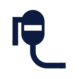 Lavalier mic icon, Sharp Solid style