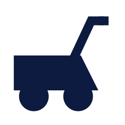 Lawn mower icon, Sharp Solid style